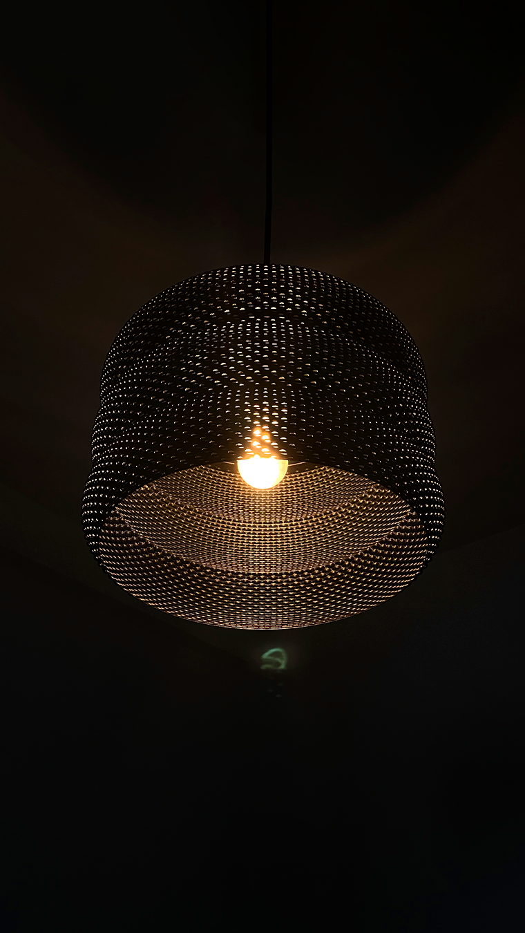 MARA — Wide Dome Pendant Lamp | Plug-In Sculptural Lamp by Lunfardo
