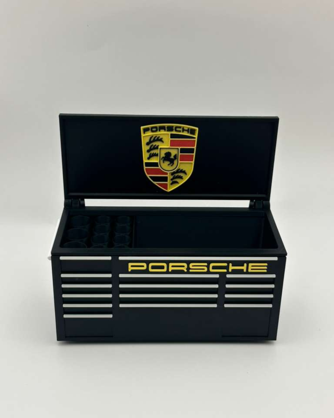 German Performance Desk Organizer | 3D Printed Toolbox Pen Holder | Car Enthusiast Gift