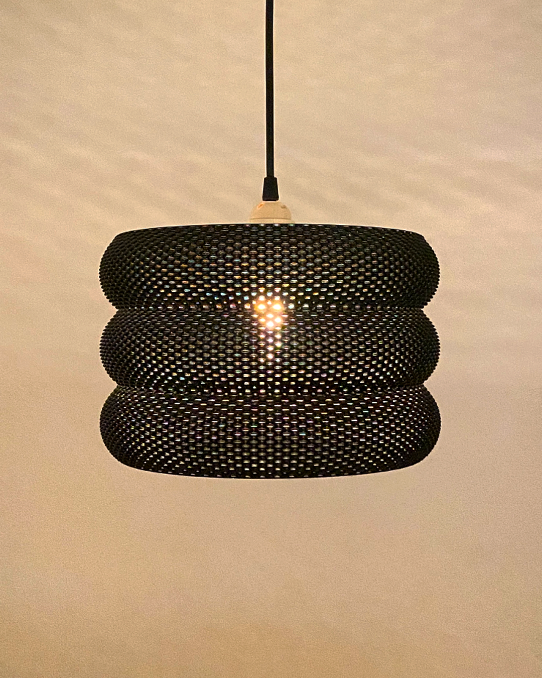 MARA — Wide Dome Pendant Lamp | Plug-In Sculptural Lamp by Lunfardo