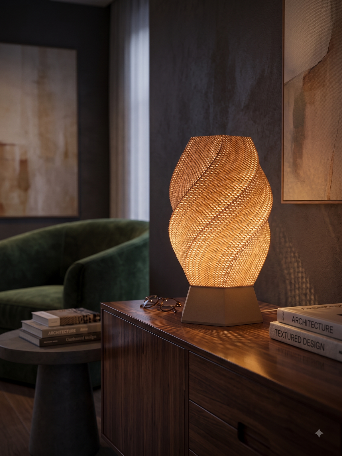 Table Lamp — Spiral Mesh, Plug-In | JOSEFINA by Lunfardo