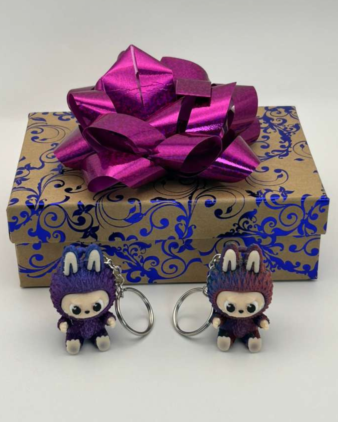 Bunny Party Favor Keychains | 3D Printed Multicolor Mini Gifts | Kids Goodie Bag Favors