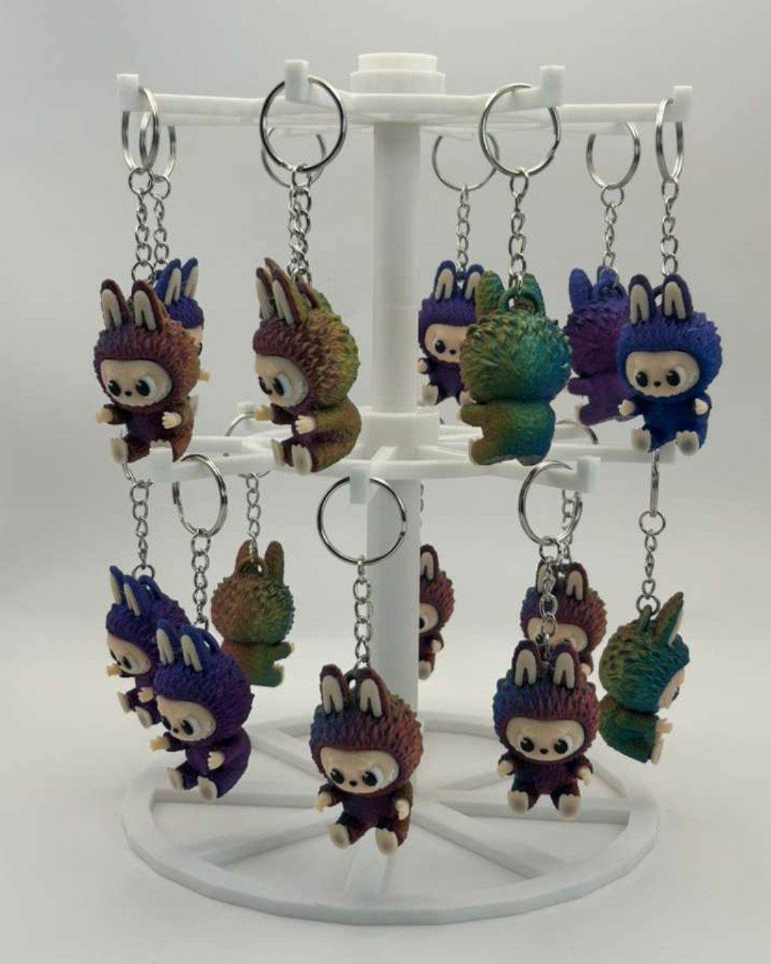 Bunny Party Favor Keychains | 3D Printed Multicolor Mini Gifts | Kids Goodie Bag Favors