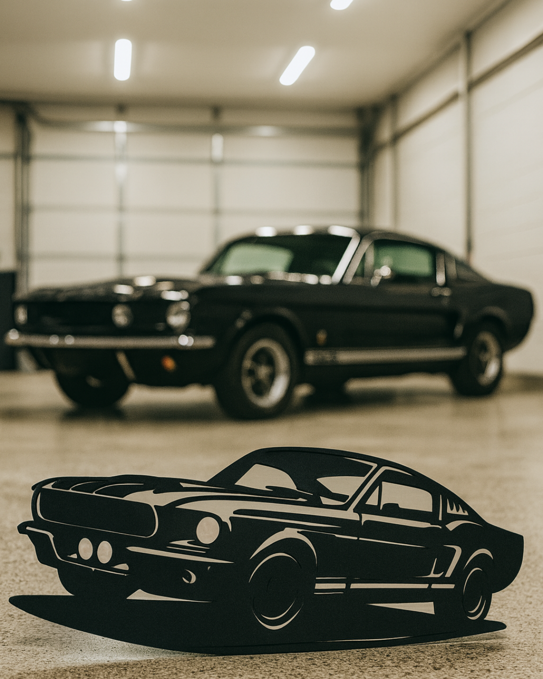 Custom Car Silhouette Wall Art | 3D Printed Garage Decor | Personalized Car Outline