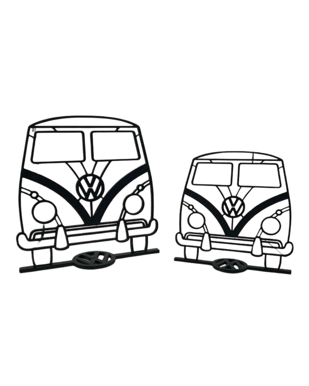 Van Front View Desk/Wall Art | Custom Car Garage Decor | 3D Printed PLA Silhouette