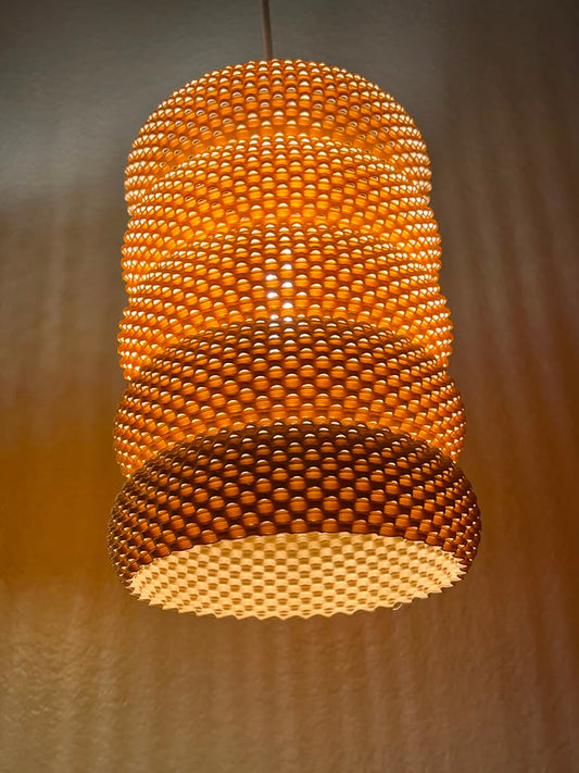 Hanging Lamp — Segmented Mesh Pendant Light | DELFINA by Lunfardo