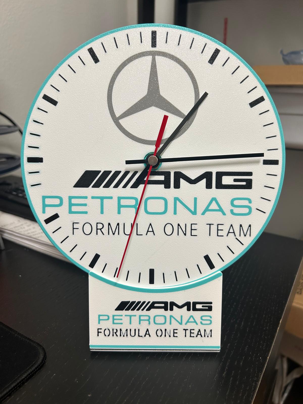 Formula-Style Racing Wall Clock – 3D Printed Motorsport Wall Decor
