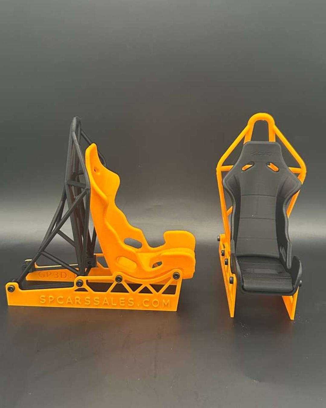 Racing Seat Phone Stand & Business Card Holder | 3D Printed Desk Organizer for Gearheads