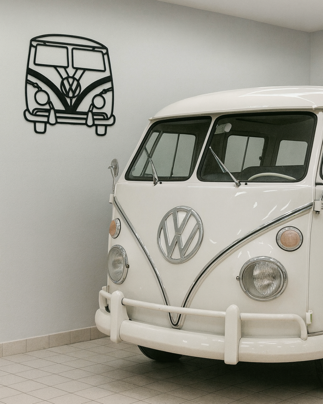 Van Front View Desk/Wall Art | Custom Car Garage Decor | 3D Printed PLA Silhouette