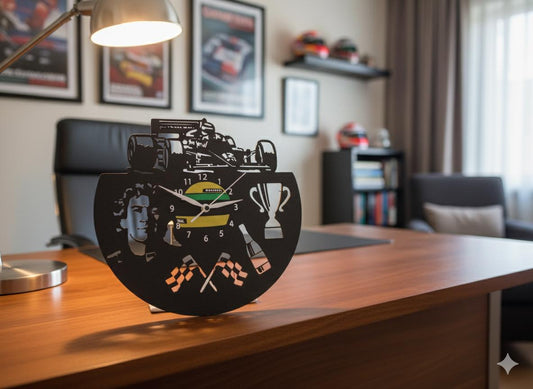 3D Printed Racing Tribute Clock | Motorsport Garage Decor | Fan-Made Desk & Wall Clock