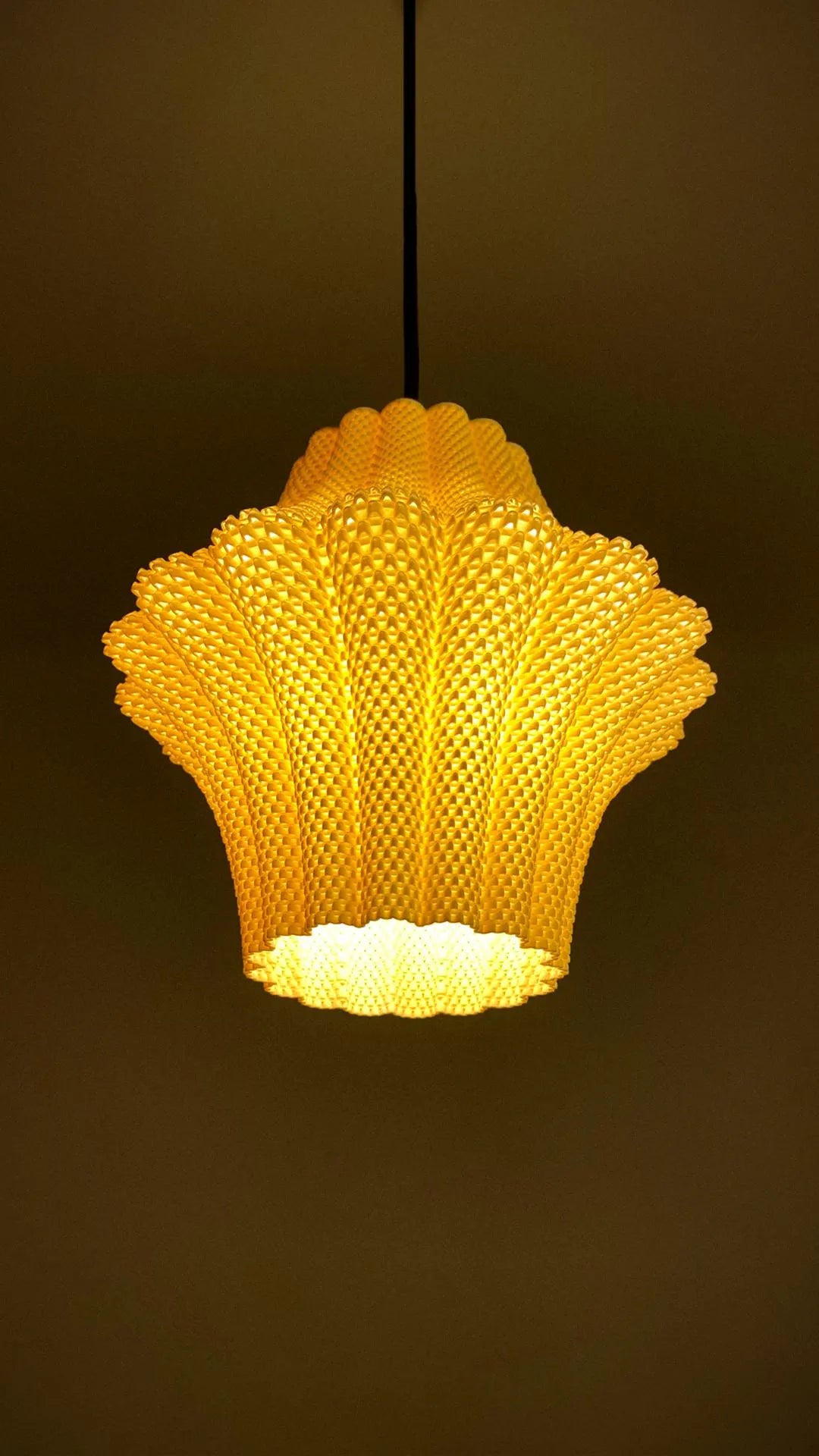 LARISA — Sculptural Pendant Lamp Shade | Plug-In Option by Lunfardo