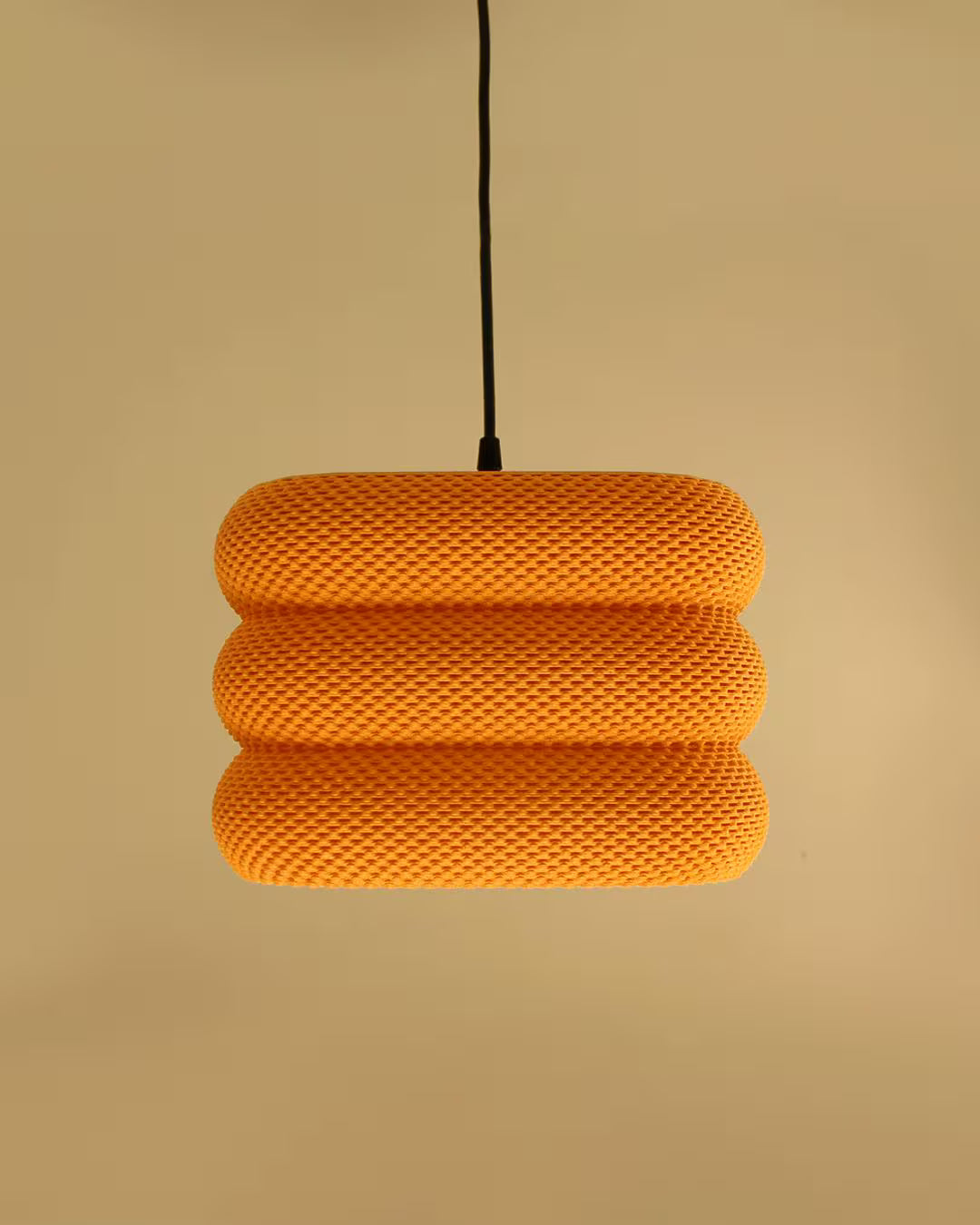CLARA – Sculptural Plug-In Pendant Lamp | Modern 3D Printed Design by Lunfardo