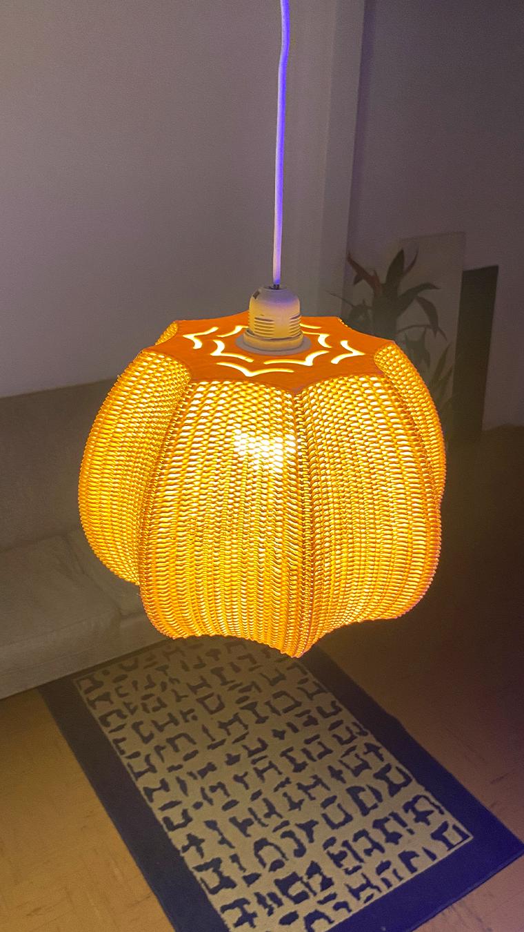 MARISA – Sculptural Pendant Shade with Plug-In Option | by Lunfardo