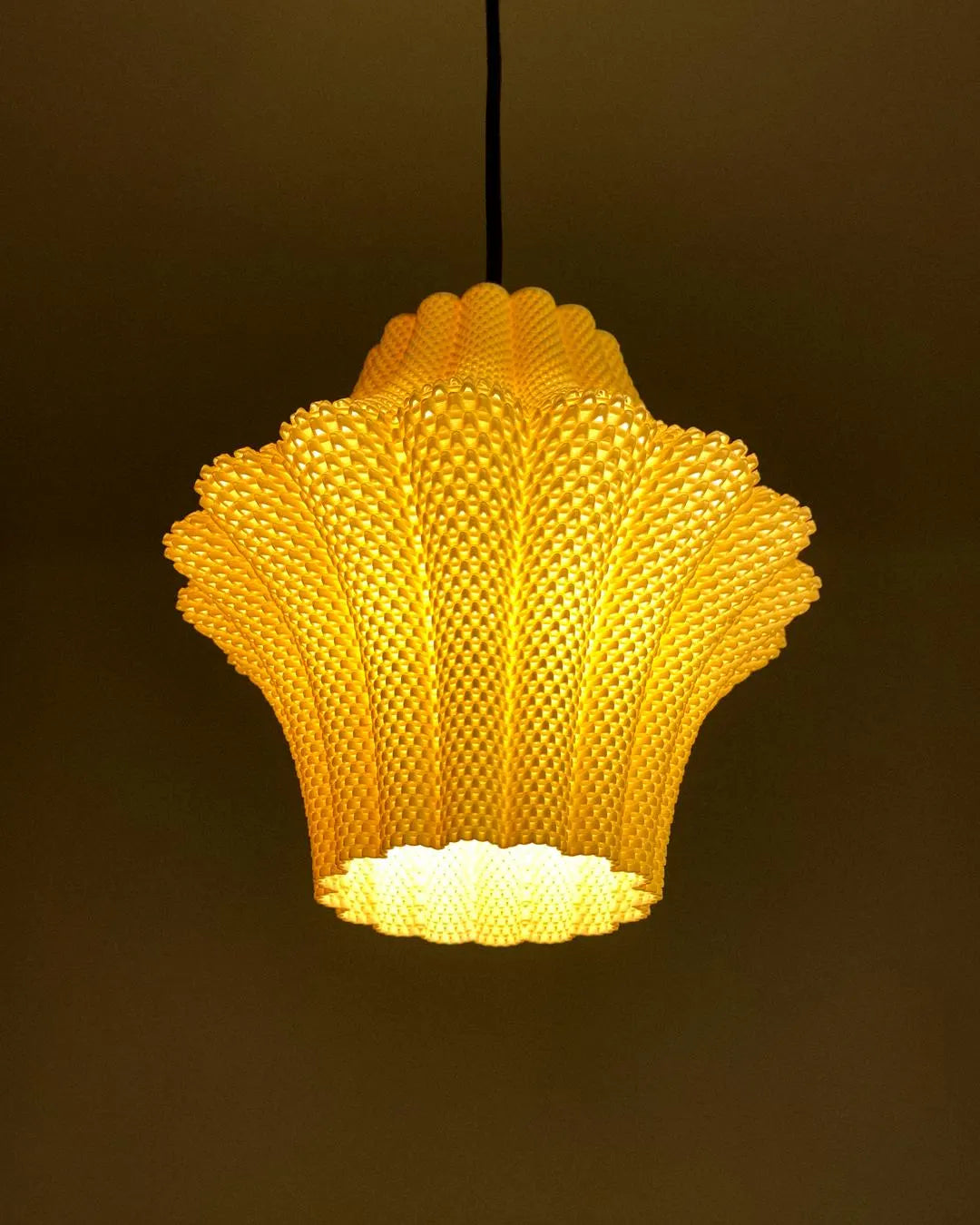 LARISA — Sculptural Pendant Lamp Shade | Plug-In Option by Lunfardo