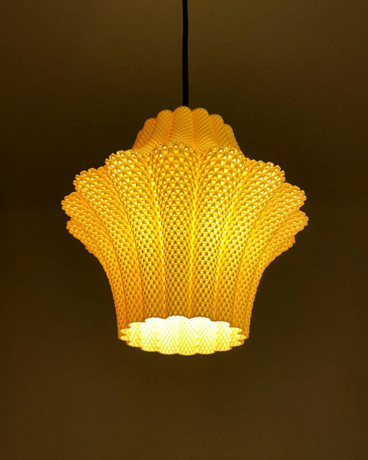 LARISA — Sculptural Pendant Lamp Shade | Plug-In Option by Lunfardo