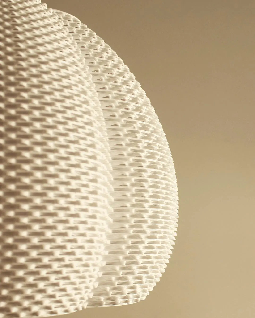 MARINA —  Pendant Lamp Sculptural 3D Printed Hanging Light, Organic Modern Design by Lunfardo