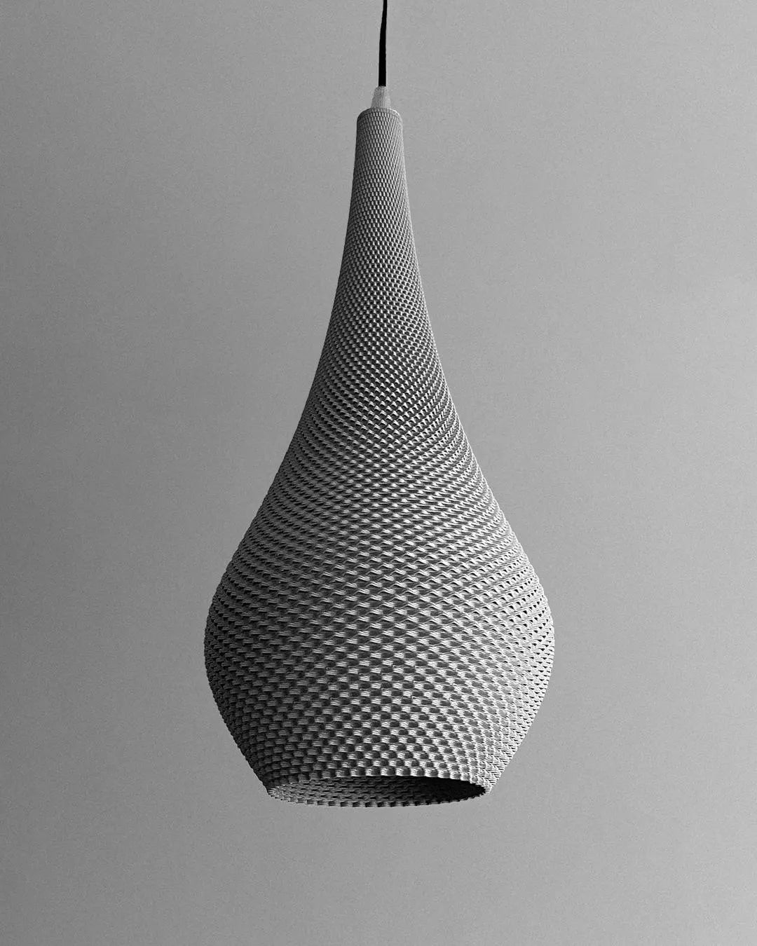 TIARA — Minimal Teardrop Pendant Lamp Shade | Modern Sculptural by Lunfardo