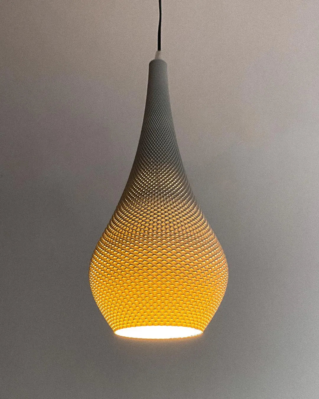 TIARA — Minimal Teardrop Pendant Lamp Shade | Modern Sculptural by Lunfardo