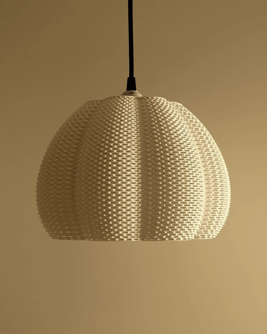 MARINA —  Pendant Lamp Sculptural 3D Printed Hanging Light, Organic Modern Design by Lunfardo