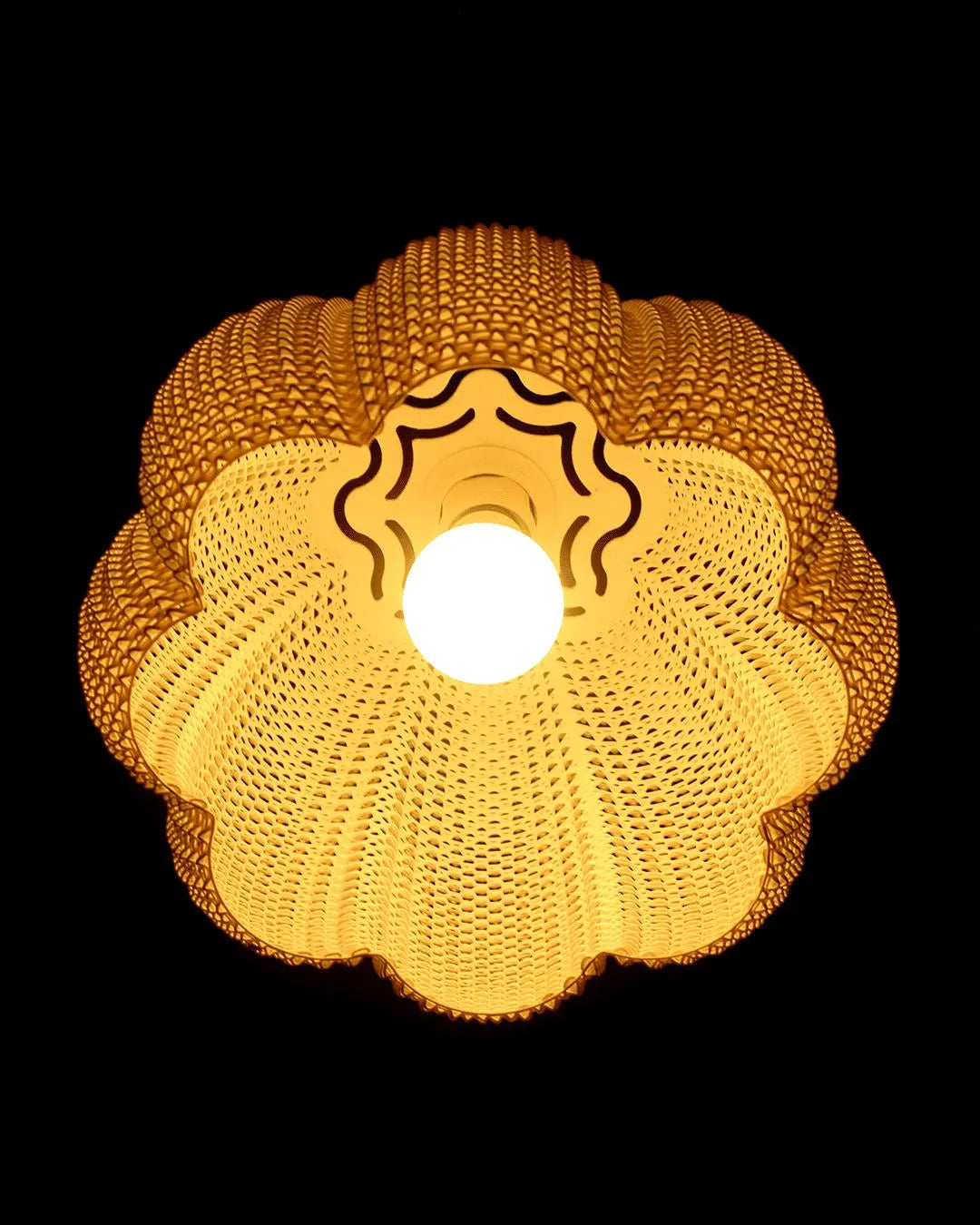 MARINA —  Pendant Lamp Sculptural 3D Printed Hanging Light, Organic Modern Design by Lunfardo
