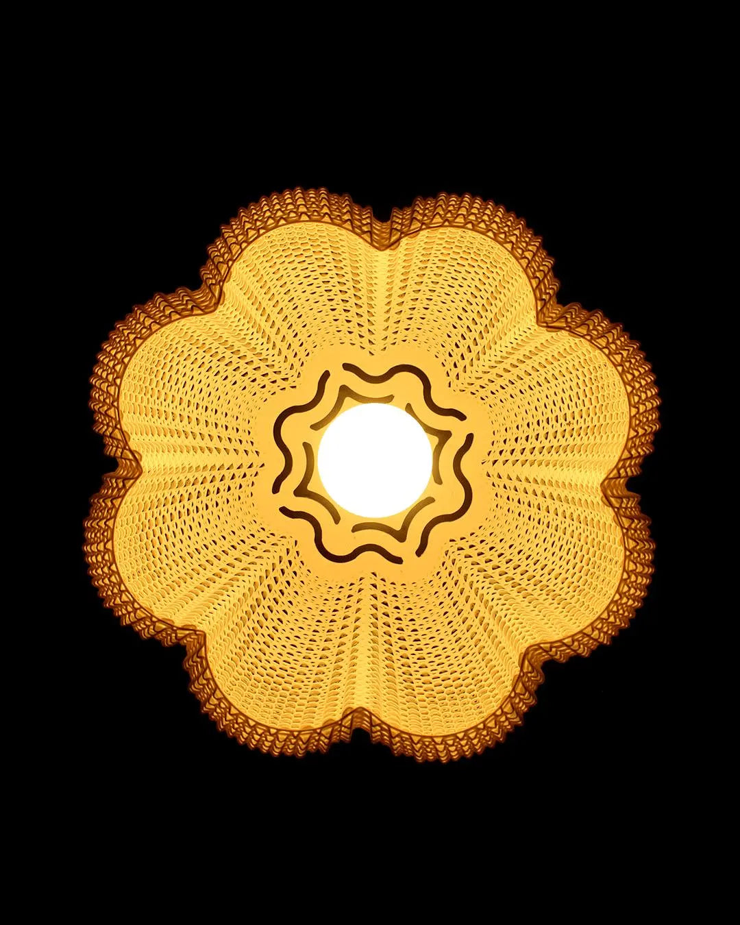 MARINA —  Pendant Lamp Sculptural 3D Printed Hanging Light, Organic Modern Design by Lunfardo