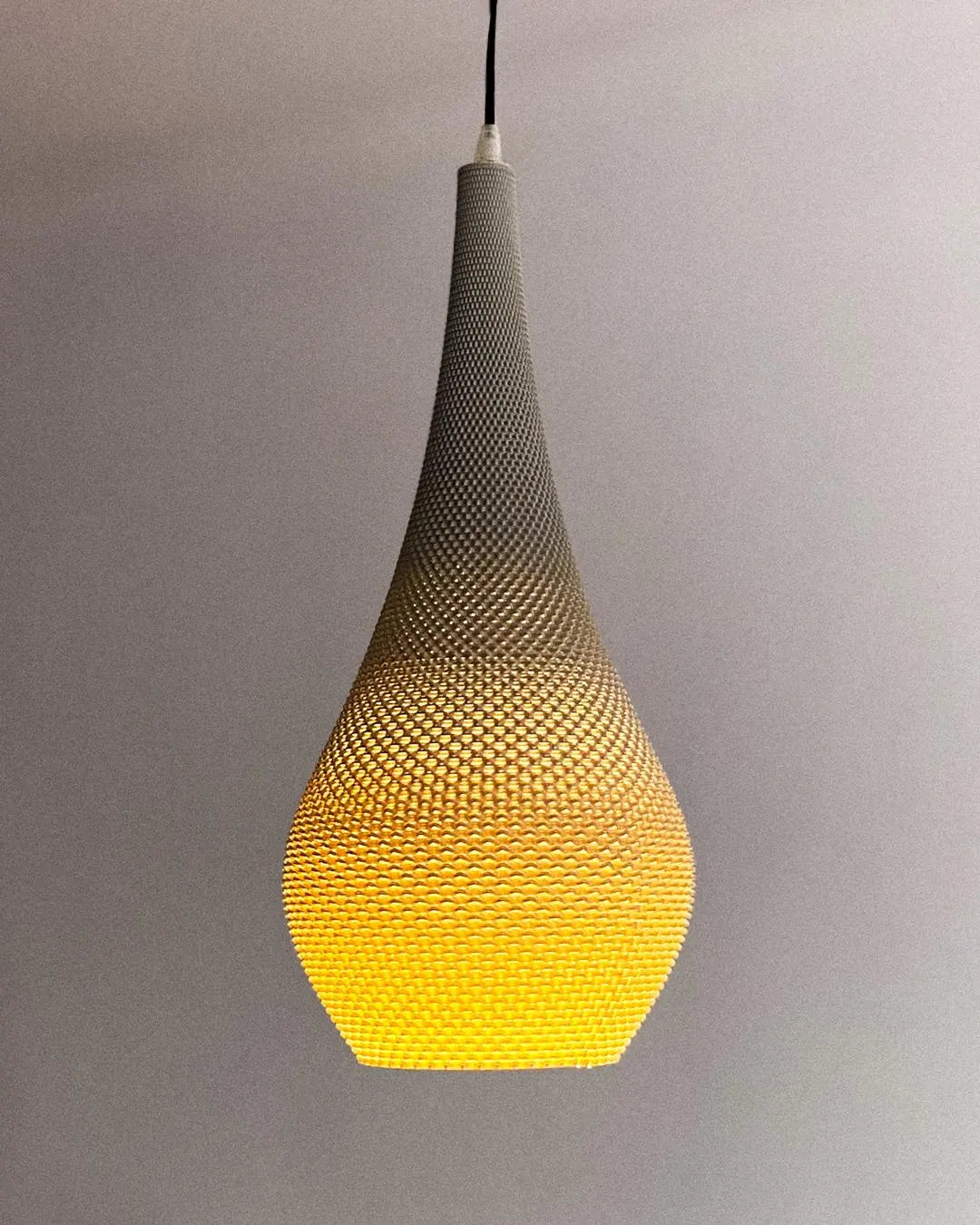 TIARA — Minimal Teardrop Pendant Lamp Shade | Modern Sculptural by Lunfardo