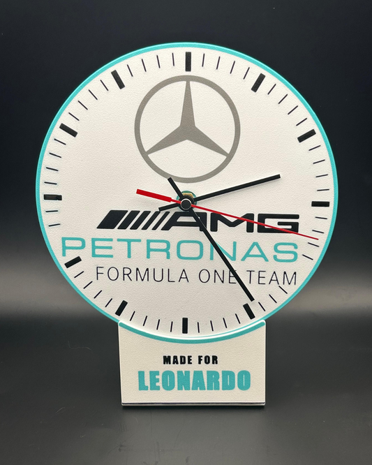 Formula Racing Wall Clock | Custom F1-Inspired Decor | 3D Printed Motorsport Clock