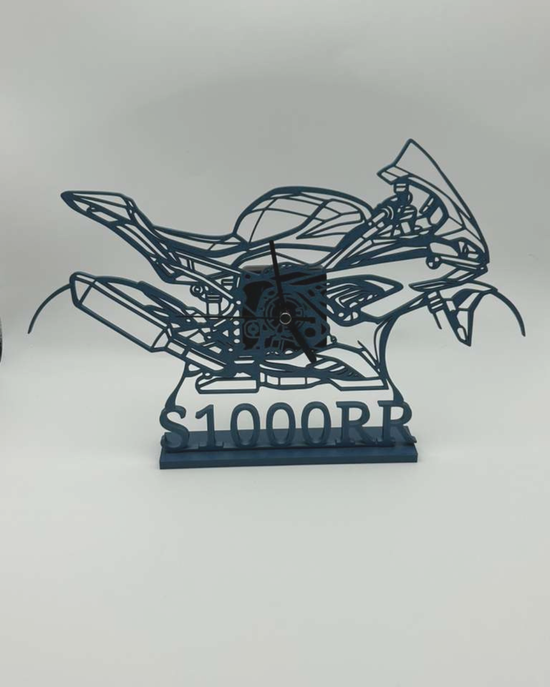 Superbike Racing Desk Clock | Custom 3D Printed Motorcycle Decor | Biker Gift