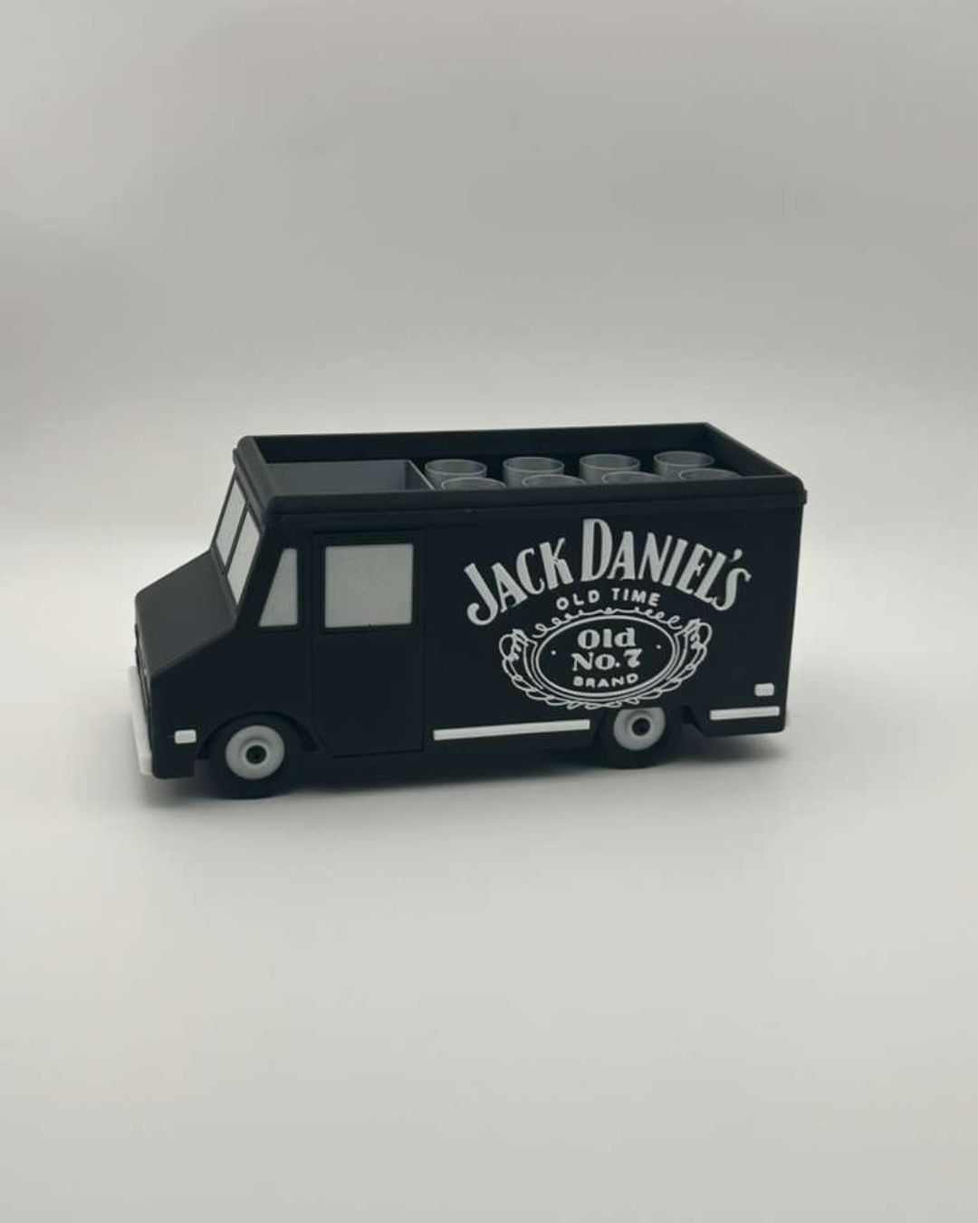 Whiskey Barrel Truck Pen Holder | 3D Printed Garage Desk Organizer | Car & Whiskey Decor