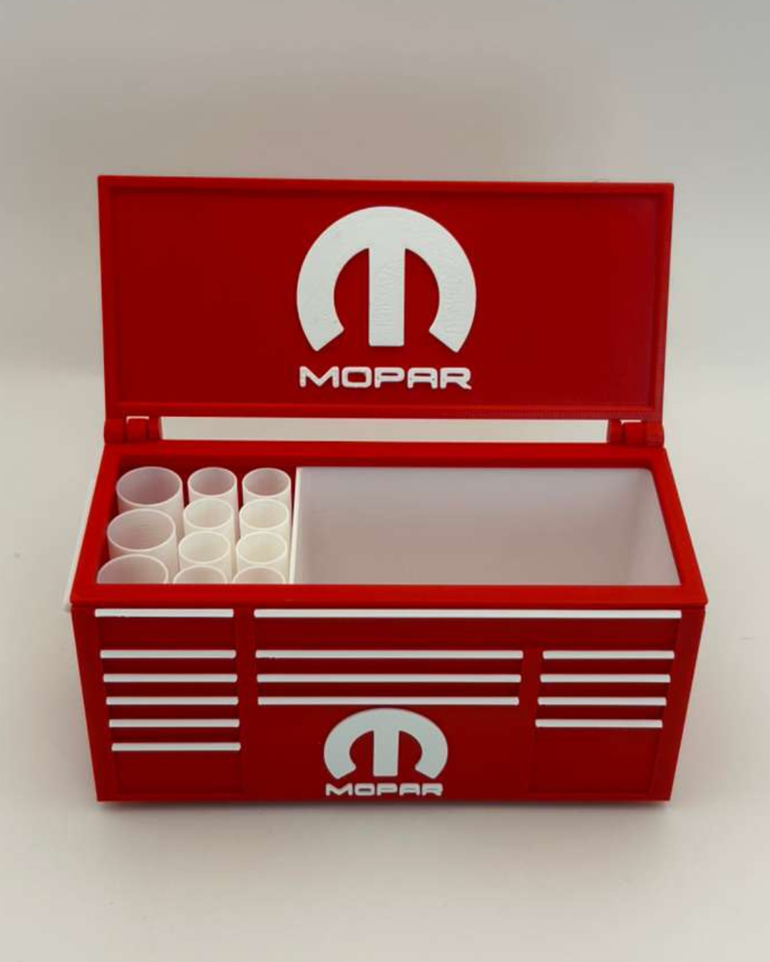 Muscle Garage Toolbox Pen Holder | 3D Printed Desk Organizer | Car Enthusiast Gift