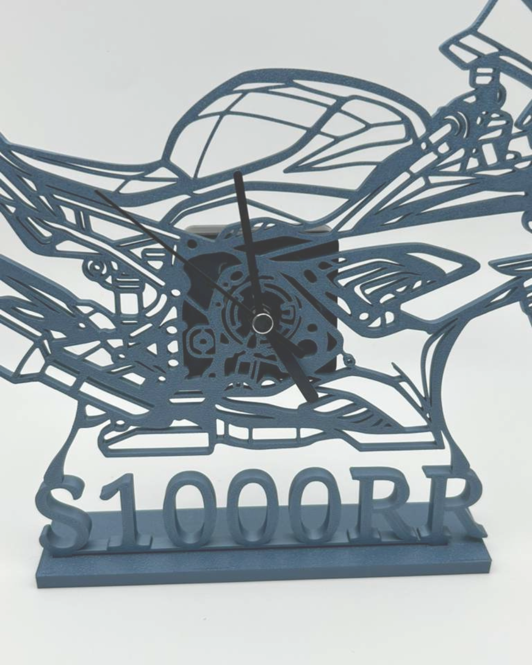 Superbike Racing Desk Clock | Custom 3D Printed Motorcycle Decor | Biker Gift