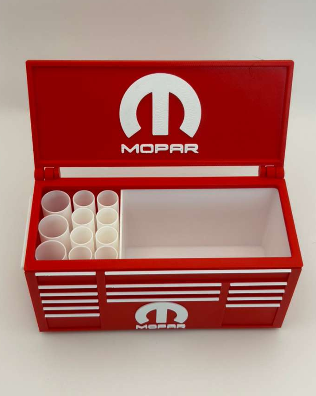 Muscle Garage Toolbox Pen Holder | 3D Printed Desk Organizer | Car Enthusiast Gift