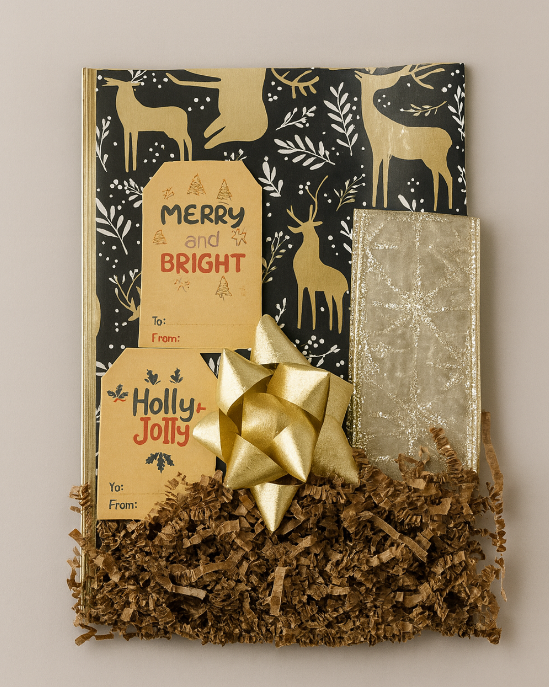 Holiday Gift Wrapping Kit – Premium Christmas Set